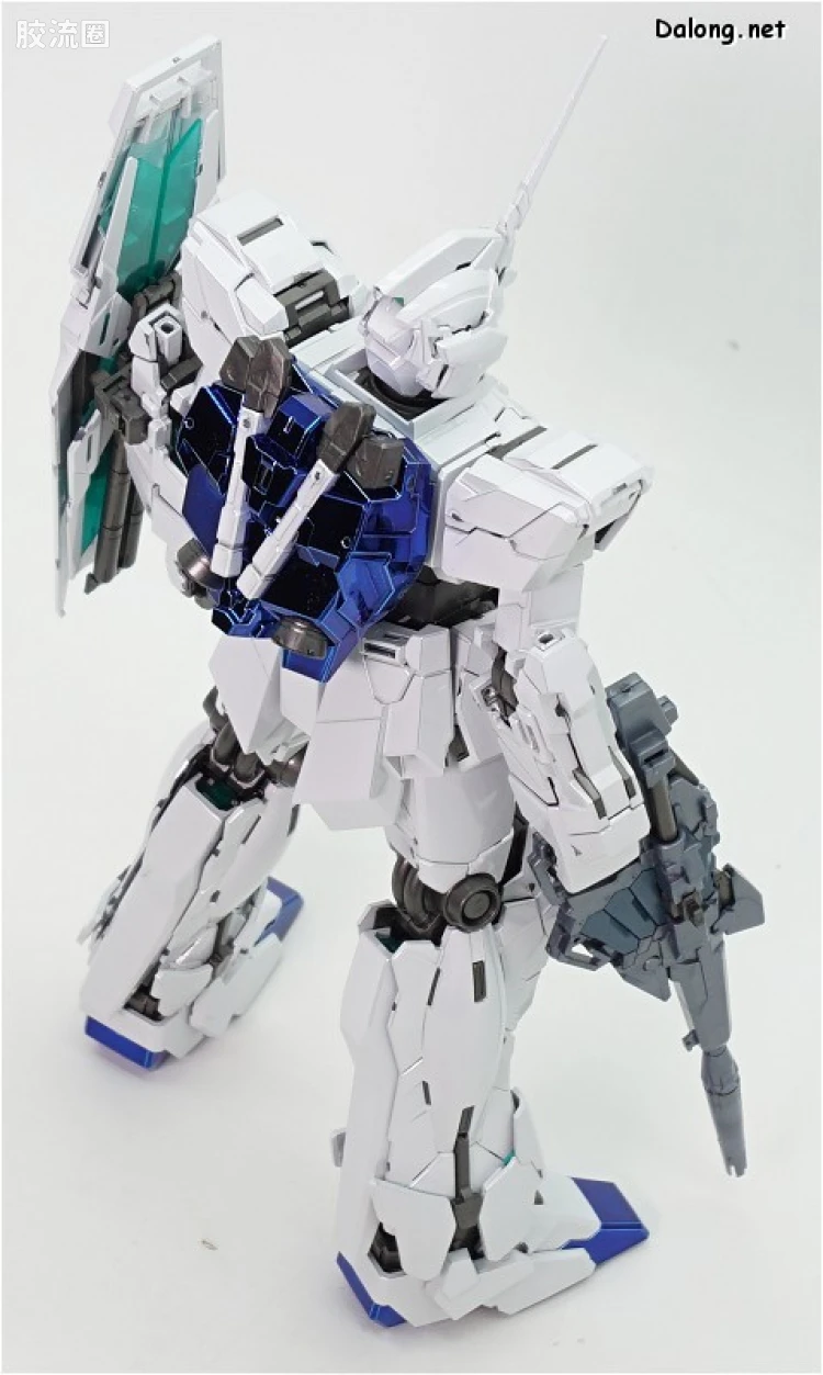 MG 彩色电镀版 独角兽高达钛合金配色(红绿骨架Ver.) - 图片