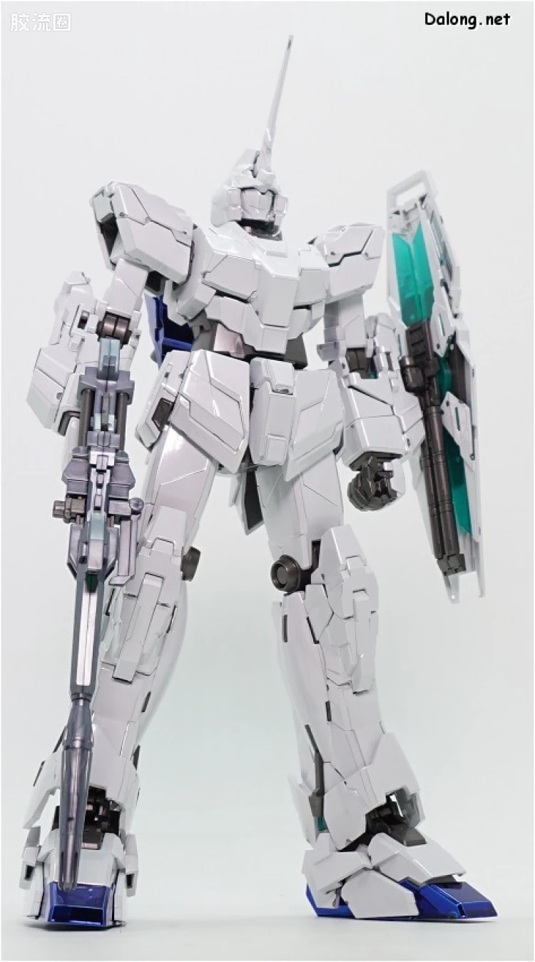 MG 彩色电镀版 独角兽高达钛合金配色(红绿骨架Ver.) - 图片