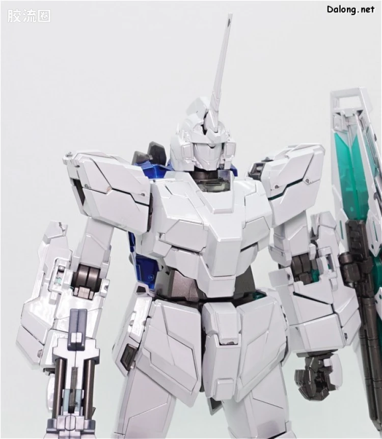 MG 彩色电镀版 独角兽高达钛合金配色(红绿骨架Ver.) - 图片