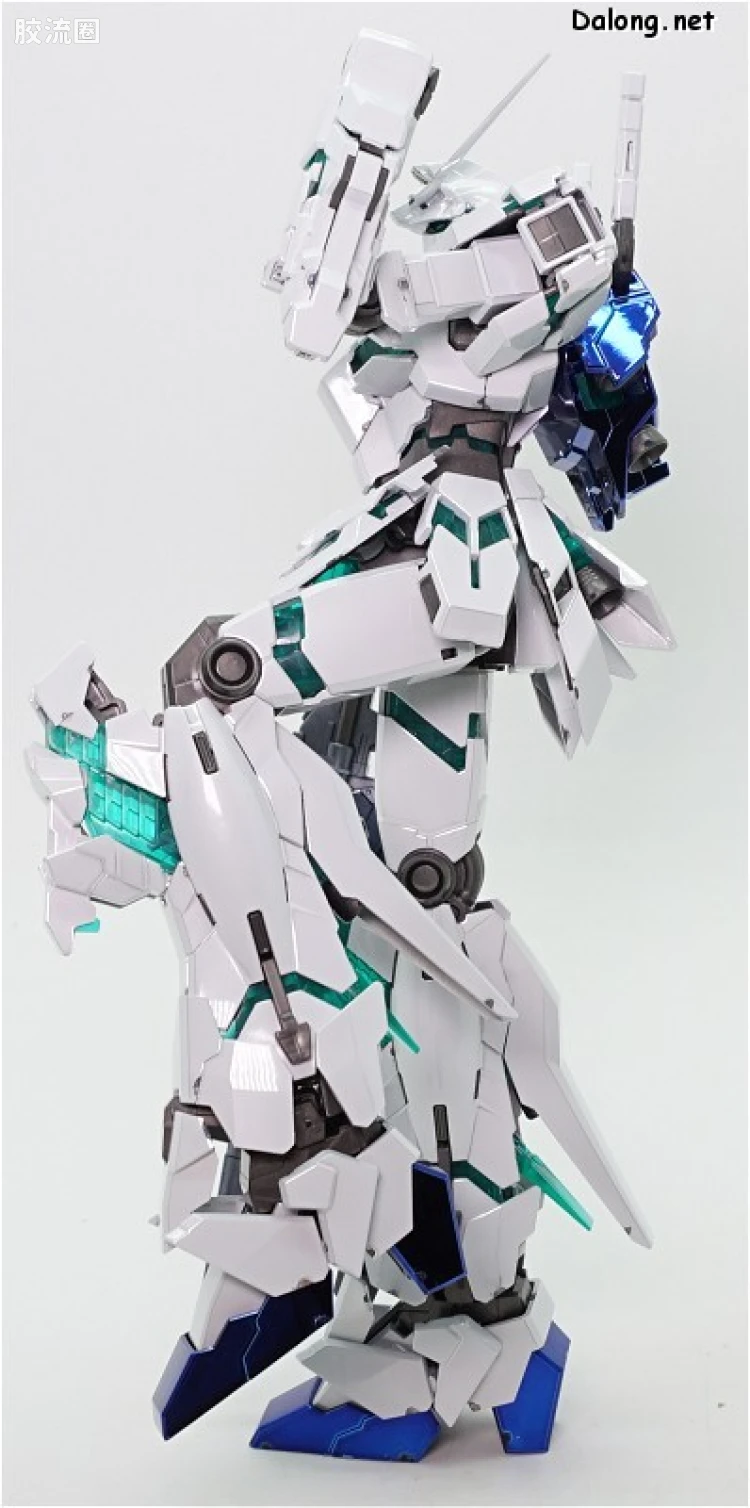 MG 彩色电镀版 独角兽高达钛合金配色(红绿骨架Ver.) - 图片