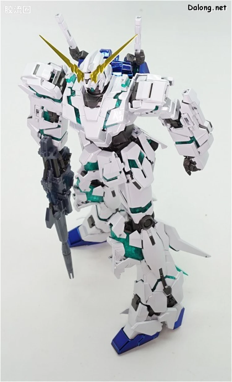MG 彩色电镀版 独角兽高达钛合金配色(红绿骨架Ver.) - 图片
