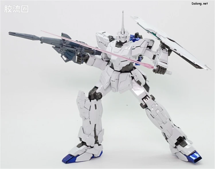 MG 彩色电镀版 独角兽高达钛合金配色(红绿骨架Ver.) - 图片