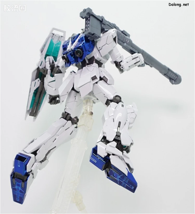 MG 彩色电镀版 独角兽高达钛合金配色(红绿骨架Ver.) - 图片
