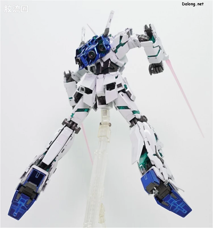 MG 彩色电镀版 独角兽高达钛合金配色(红绿骨架Ver.) - 图片