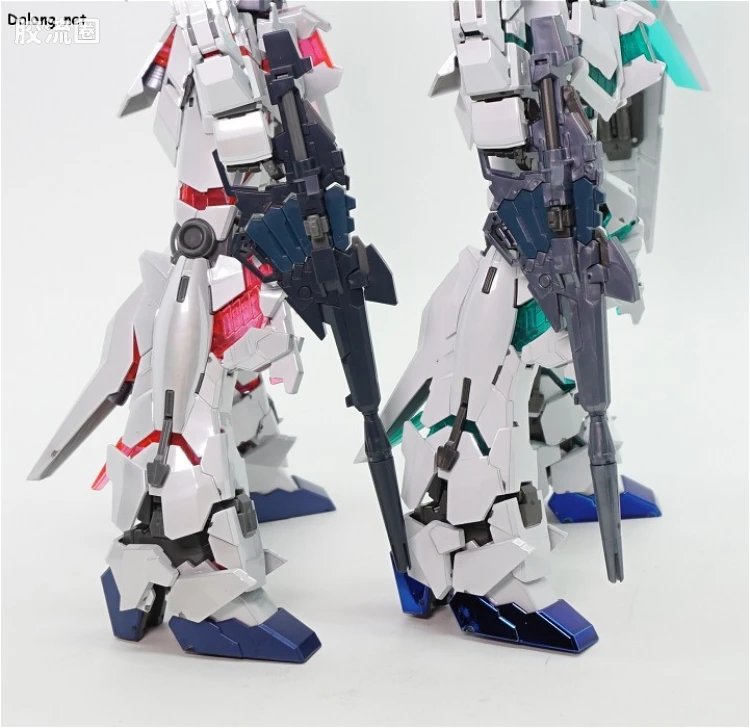 MG 彩色电镀版 独角兽高达钛合金配色(红绿骨架Ver.) - 图片