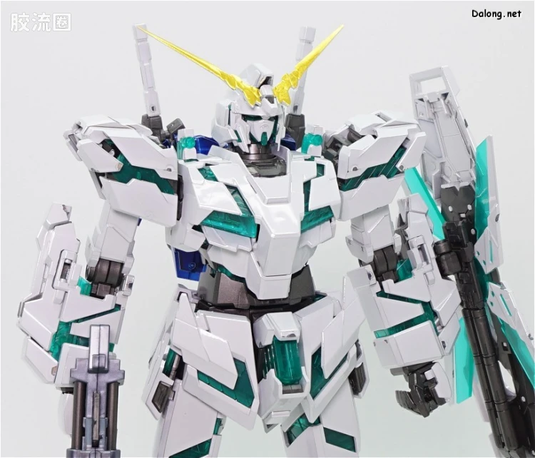 MG 彩色电镀版 独角兽高达钛合金配色(红绿骨架Ver.) - 图片