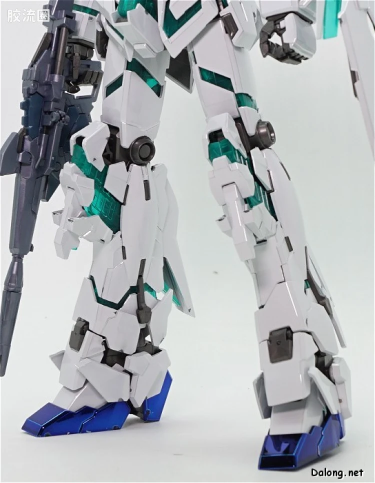 MG 彩色电镀版 独角兽高达钛合金配色(红绿骨架Ver.) - 图片