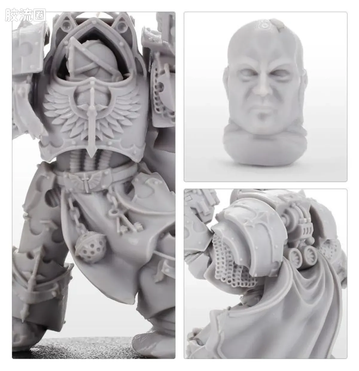 战锤：荷鲁斯之乱 Warhammer: The Horus Heresy Dark Angels 第一军团 黑暗天使 初版 铁骑型终结者执政官 - 图片