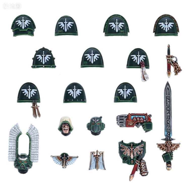 战锤40K Dark Angels 黑暗天使 7版 星际战士升级改件