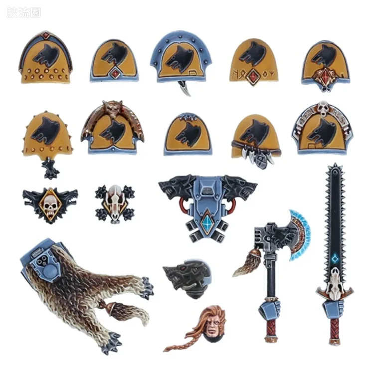 战锤40K Space Wolves 太空野狼 7版 星际战士升级改件