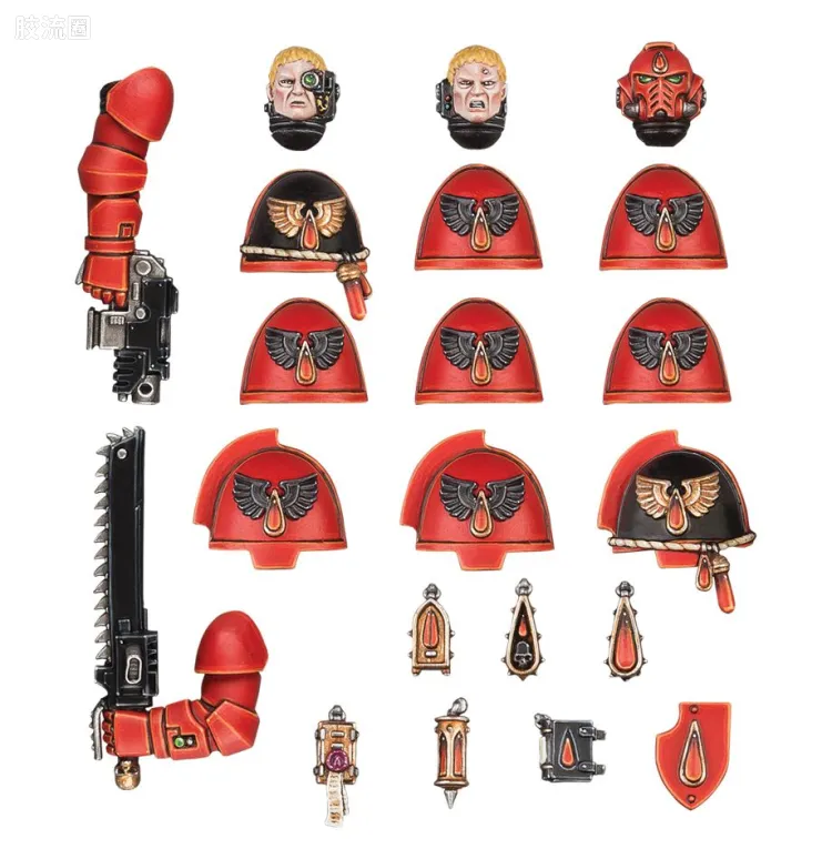 战锤40K Blood Angels 圣血天使 8版 原铸星际战士升级改件