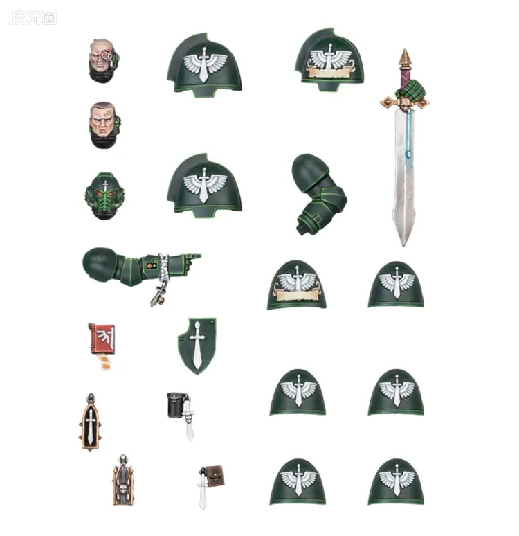 战锤40K Dark Angels 黑暗天使 8版 原铸星际战士升级改件
