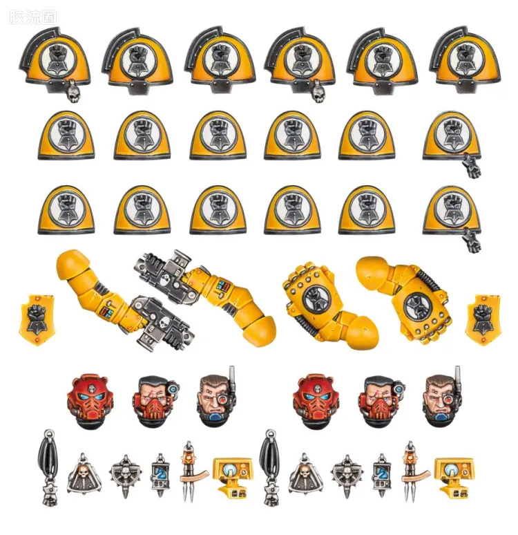 战锤40K Space Marines 星际战士各分支战团特有单位 8版 帝国之拳 原铸星际战士升级改件