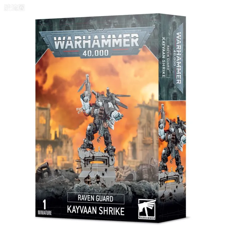 战锤40K Space Marines 星际战士各分支战团特有单位 8版 暗鸦守卫 战团长 凯万·史瑞克
