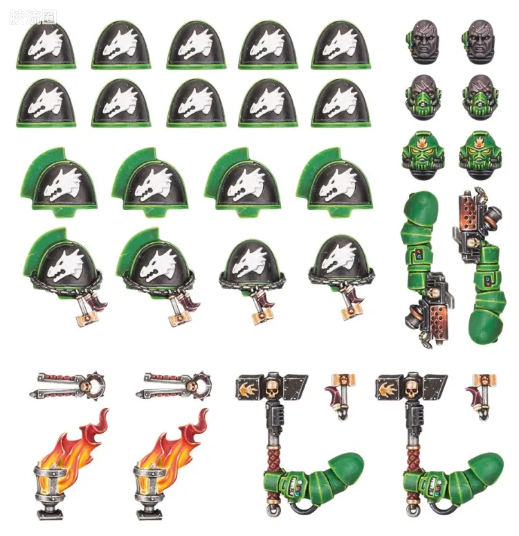 战锤40K Space Marines 星际战士各分支战团特有单位 8版 火蜥蜴 原铸星际战士升级改件