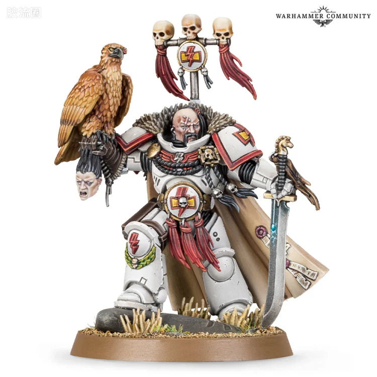 战锤40K Space Marines 星际战士各分支战团特有单位 8版 白疤 三连长 科萨罗可汗