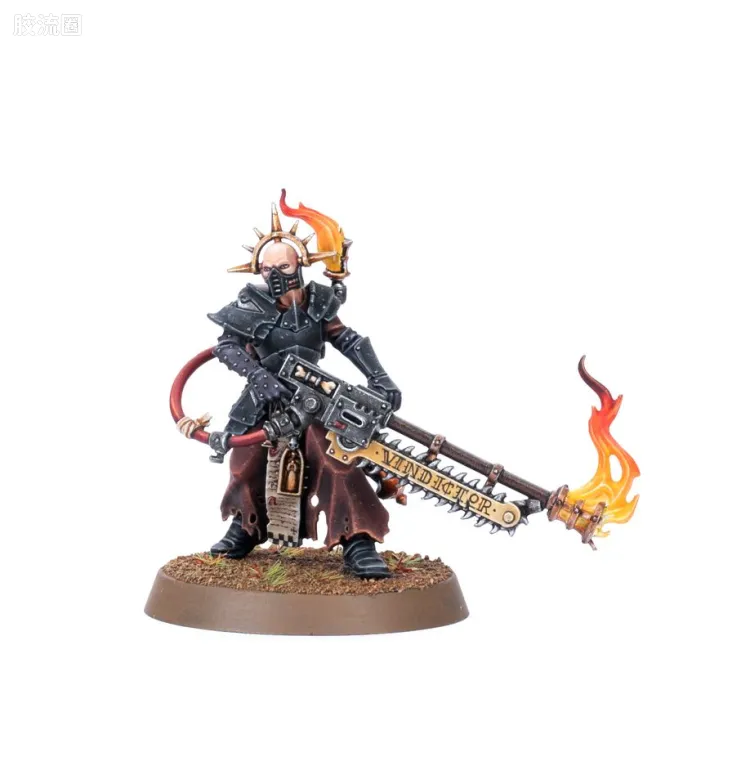 战锤40K Adepta Sororitas 修女会 8版 黑石要塞 装备惩戒焰炬的教廷牧师