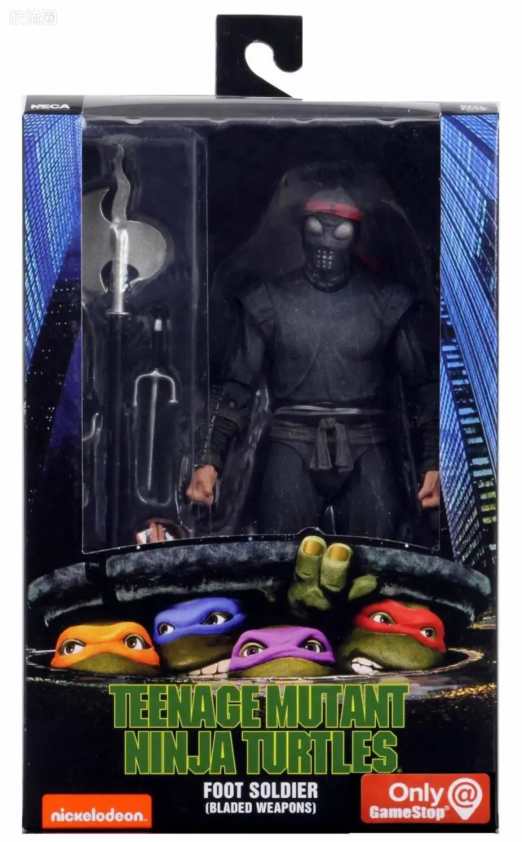 NECA 7寸可动人形系列 限定版 90年电影 忍者神龟 大脚兵B