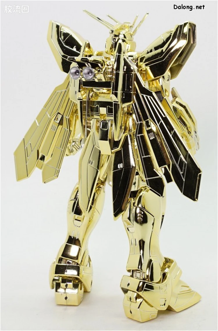 机动武斗传G高达拼装模型 1/100 其他限定版 GF13-017NJ 闪光高达 超级模式 金色电镀版 - 图片
