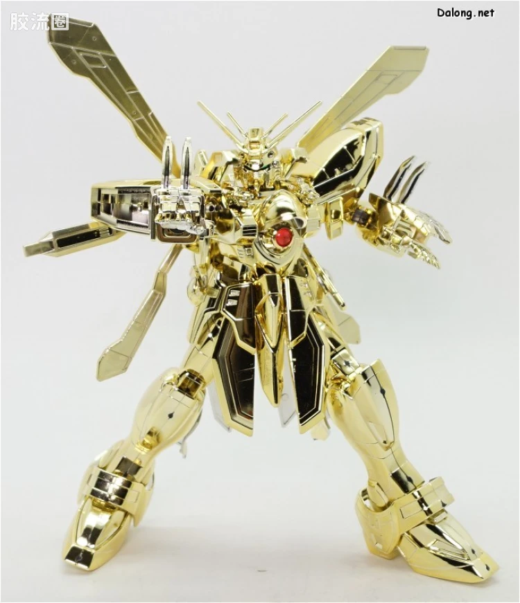 机动武斗传G高达拼装模型 1/100 其他限定版 GF13-017NJ 闪光高达 超级模式 金色电镀版 - 图片