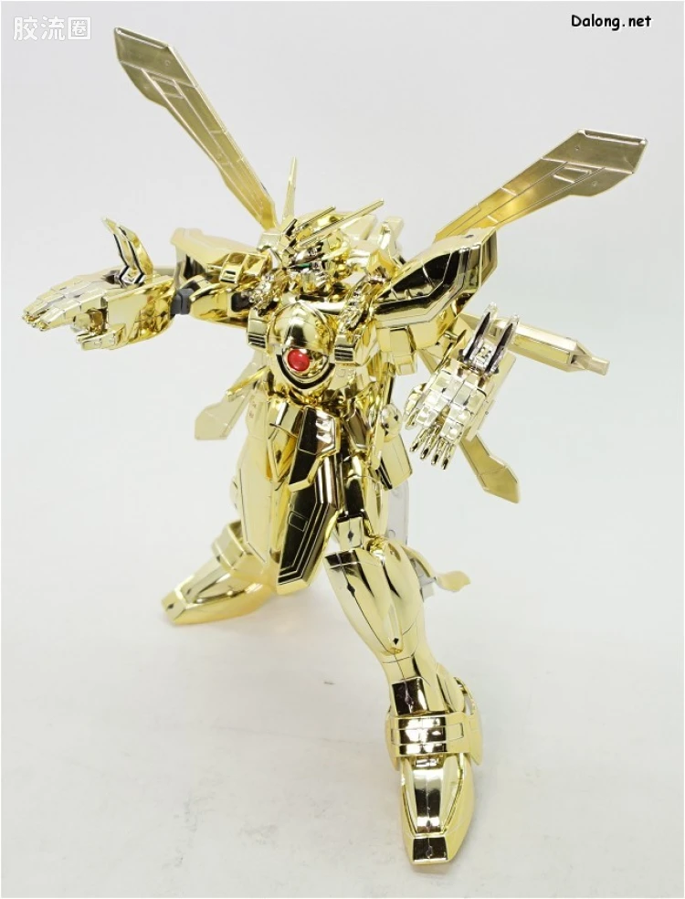 机动武斗传G高达拼装模型 1/100 其他限定版 GF13-017NJ 闪光高达 超级模式 金色电镀版 - 图片