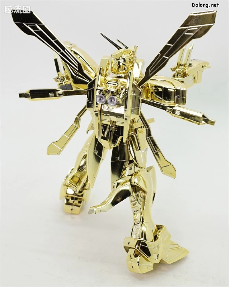机动武斗传G高达拼装模型 1/100 其他限定版 GF13-017NJ 闪光高达 超级模式 金色电镀版 - 图片