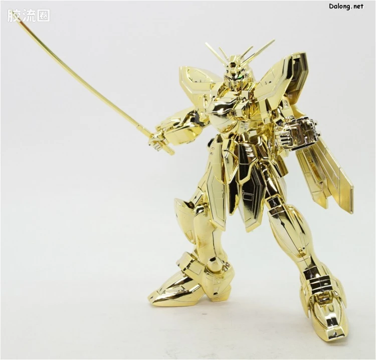 机动武斗传G高达拼装模型 1/100 其他限定版 GF13-017NJ 闪光高达 超级模式 金色电镀版 - 图片