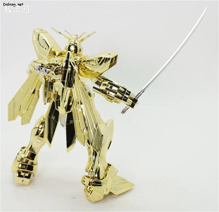 机动武斗传G高达拼装模型 1/100 其他限定版 GF13-017NJ 闪光高达 超级模式 金色电镀版 - 图片