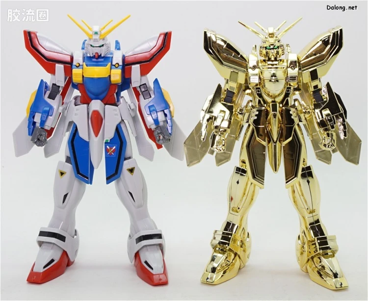 机动武斗传G高达拼装模型 1/100 其他限定版 GF13-017NJ 闪光高达 超级模式 金色电镀版 - 图片