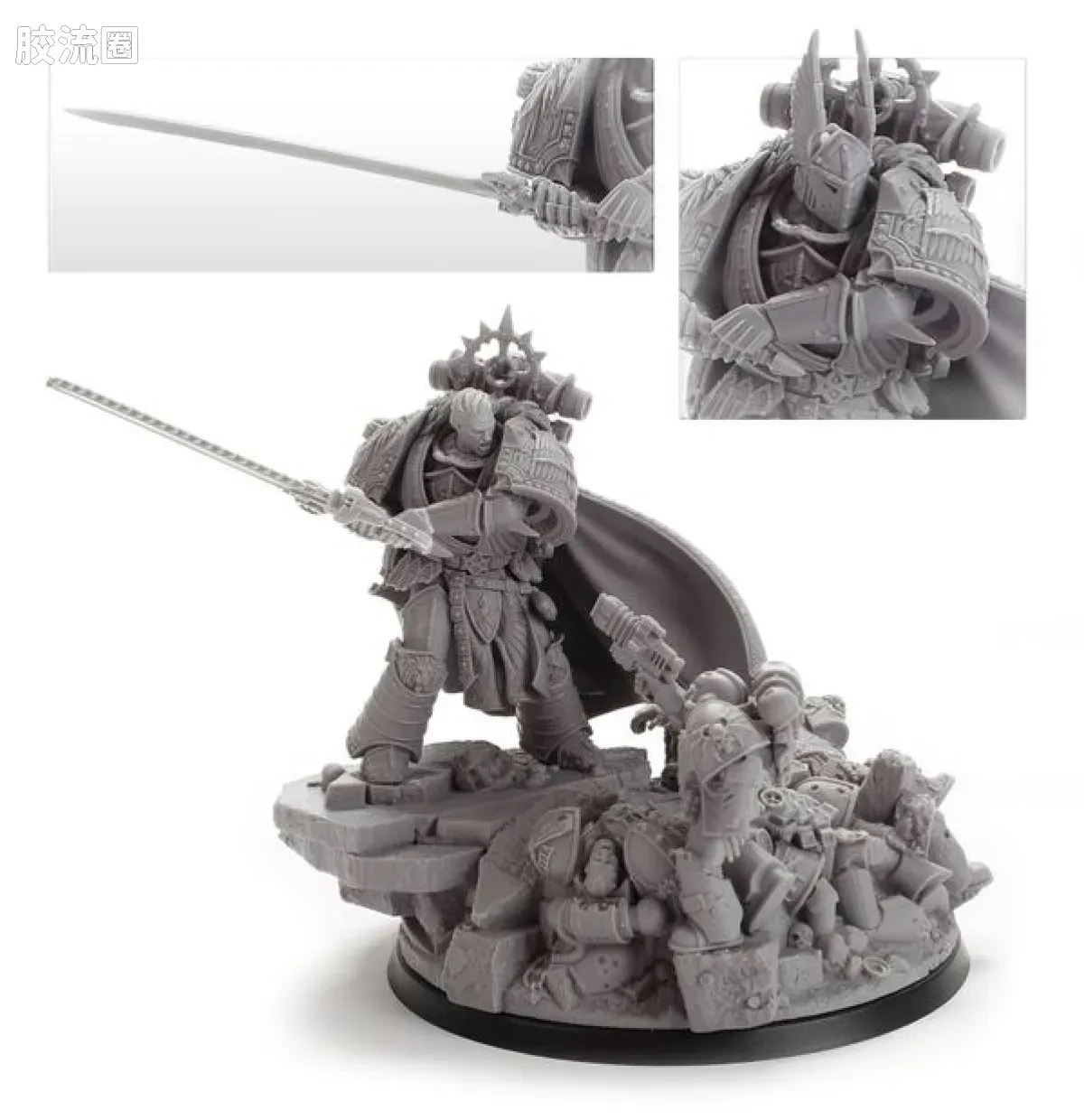 战锤：荷鲁斯之乱 Warhammer: The Horus Heresy Dark Angels 第一军团 黑暗天使 初版 黑暗天使军团 基因原体 莱昂·艾尔’庄森 - 图片