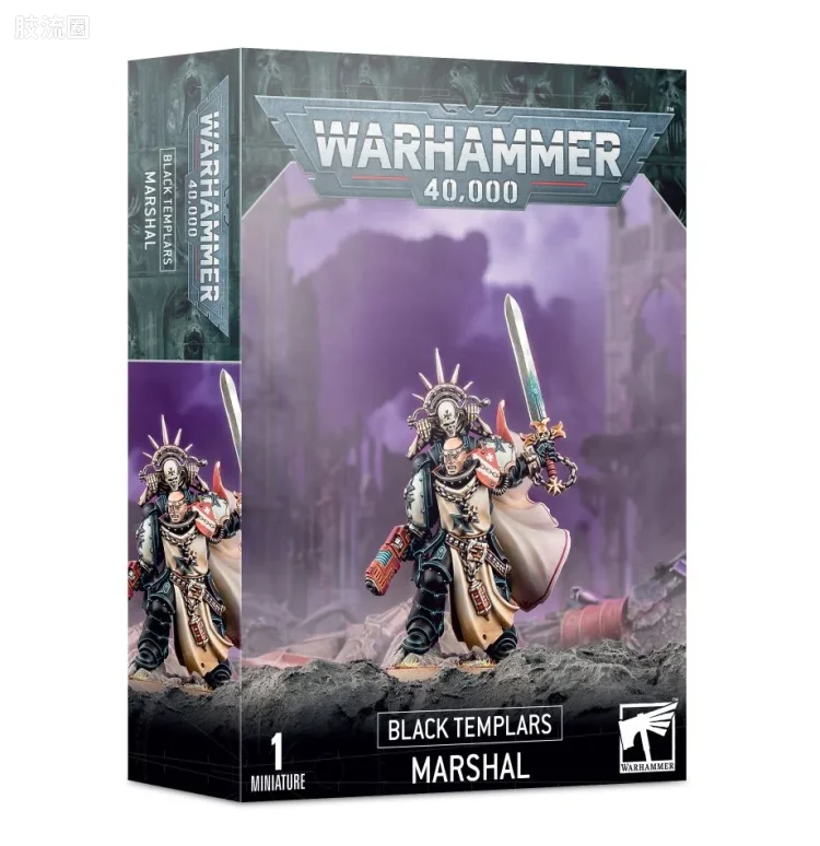 战锤40K Black Templars 黑色圣堂 9版 元帅