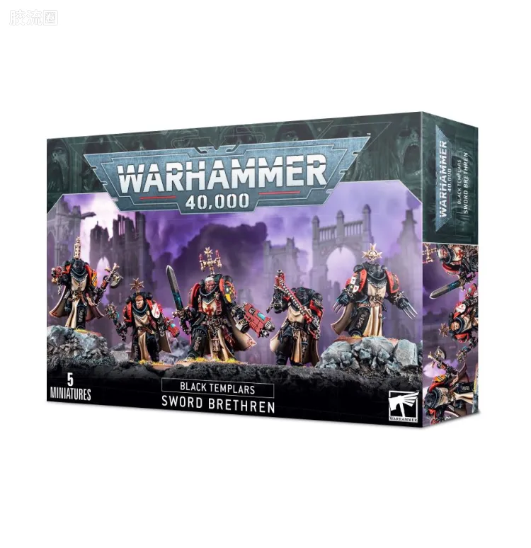 战锤40K Black Templars 黑色圣堂 9版 原铸圣剑兄弟会