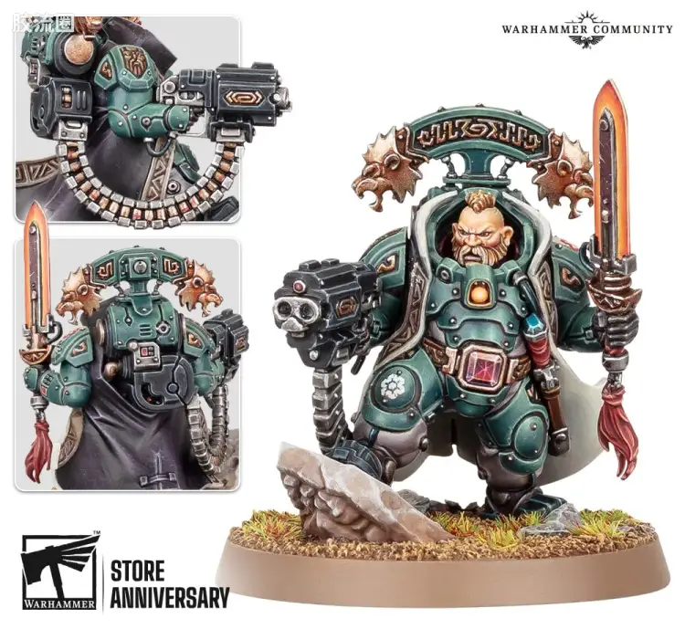 战锤40K Leagues of Votann/Squats 沃坦联盟/短人 9版 限定款 战群统领 约特·格伦多克