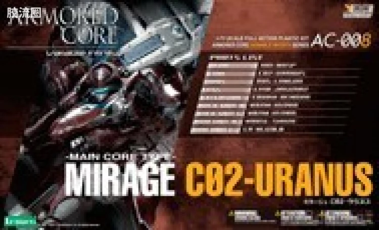 寿屋装甲核心 AC版 AC-008 Mirage C02-URANUS