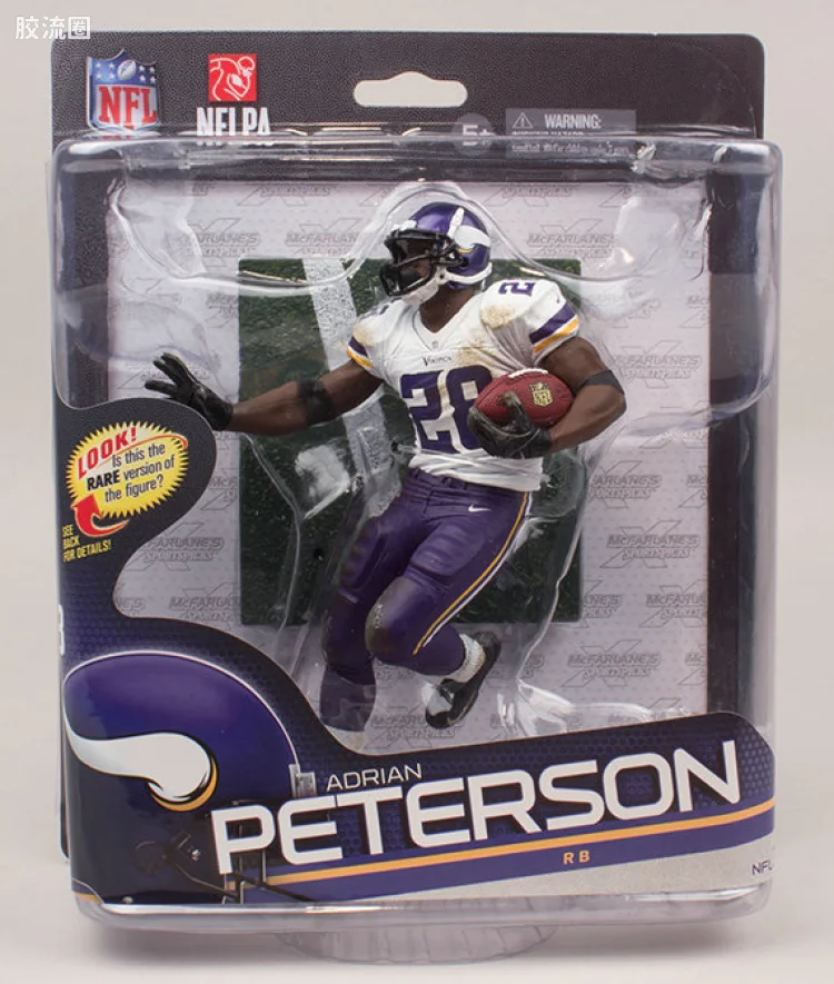 麦克法兰NFL美式足球系列玩具 第34代 ADRIAN PETERSON