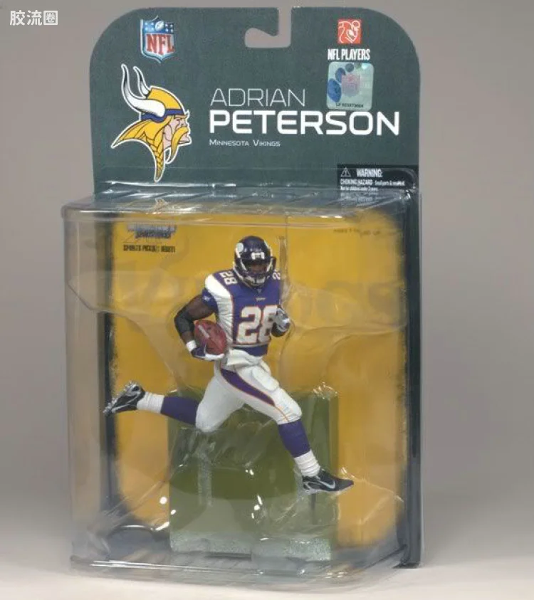 麦克法兰NFL美式足球系列玩具 第18代 ADRIAN PETERSON