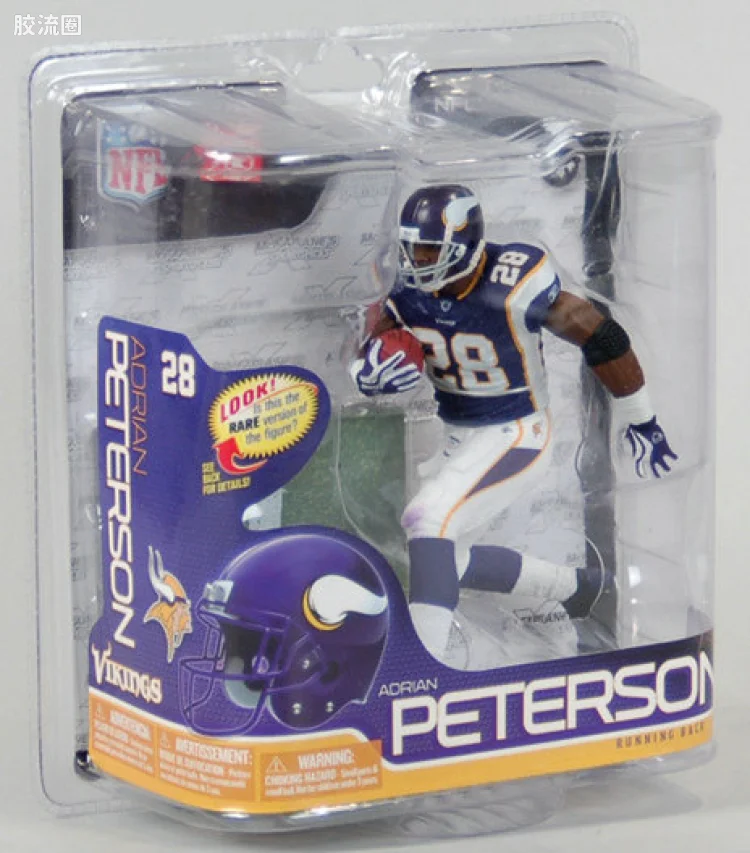 麦克法兰NFL美式足球系列玩具 第26代 ADRIAN PETERSON 4