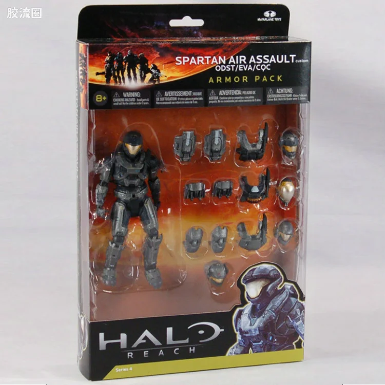 麦克法兰游戏与动画系列 HALO: REACH SERIES 4 – BOXED ARMOR PACKS AIR ASSAULT ARMOR PACK (STEEL)
