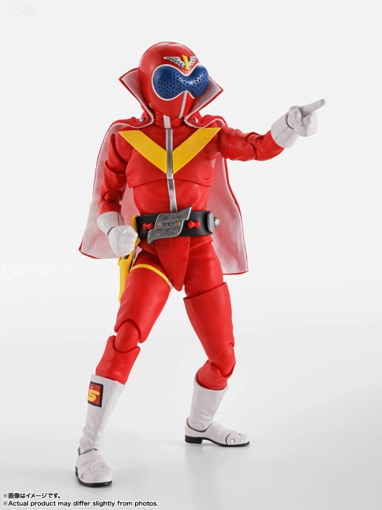 SHF 真骨雕 超级战队系列 秘密战队 赤连者 超级战队50周年纪念Ver. (初回限定地台附属) - 图片