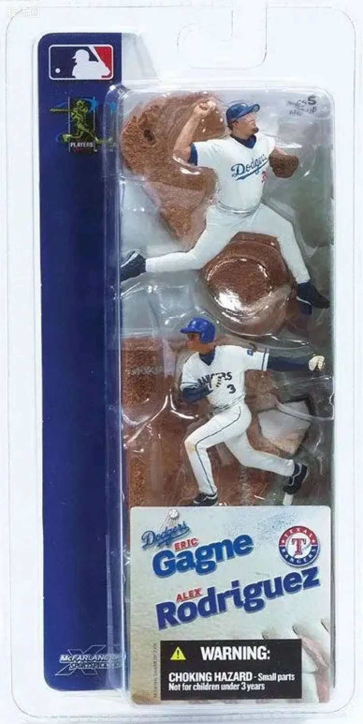 麦克法兰MLB棒球系列玩具 3寸系列第1代 ALEX RODRIGUEZ/ERIC GAGNE