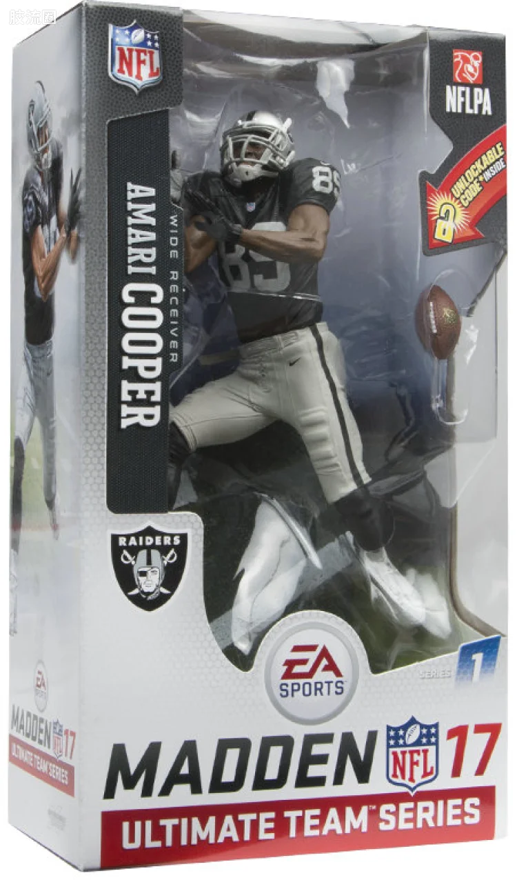 麦克法兰NFL美式足球系列玩具 Madden NFL 17 Ultimate Team Series 1 AMARI COOPER