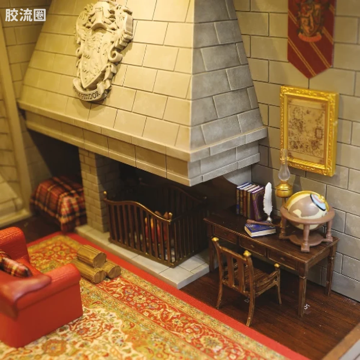 NECA 7寸可动人形系列 场景系列 看得见风景的房间：哈利·波特 格兰芬多公共休息室 - 图片