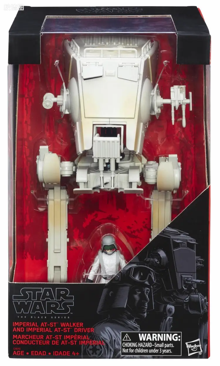 星球大战 THE BLACK SERIES 載具 AT-ST步行机与驾驶员