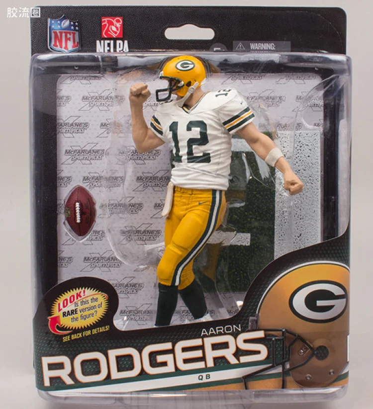 麦克法兰NFL美式足球系列玩具 第34代 Aaron Rodgers