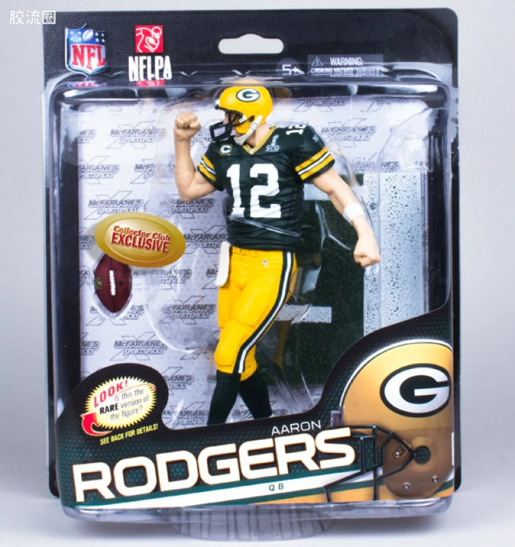 麦克法兰NFL美式足球系列玩具 特别版 Aaron Rodgers Exclusive