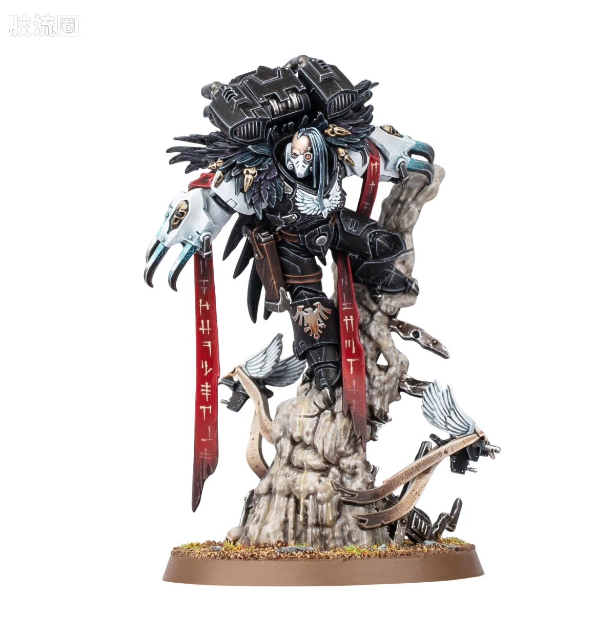 战锤40K Space Marines 星际战士各分支战团特有单位 10版 暗鸦守卫 战团长 艾索·沙恩 - 图片