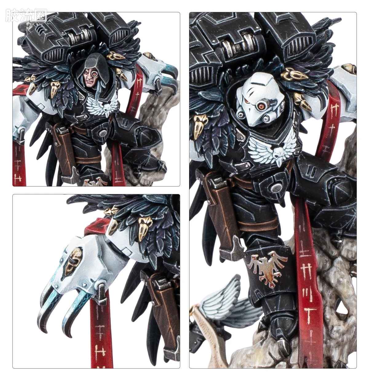 战锤40K Space Marines 星际战士各分支战团特有单位 10版 暗鸦守卫 战团长 艾索·沙恩 - 图片