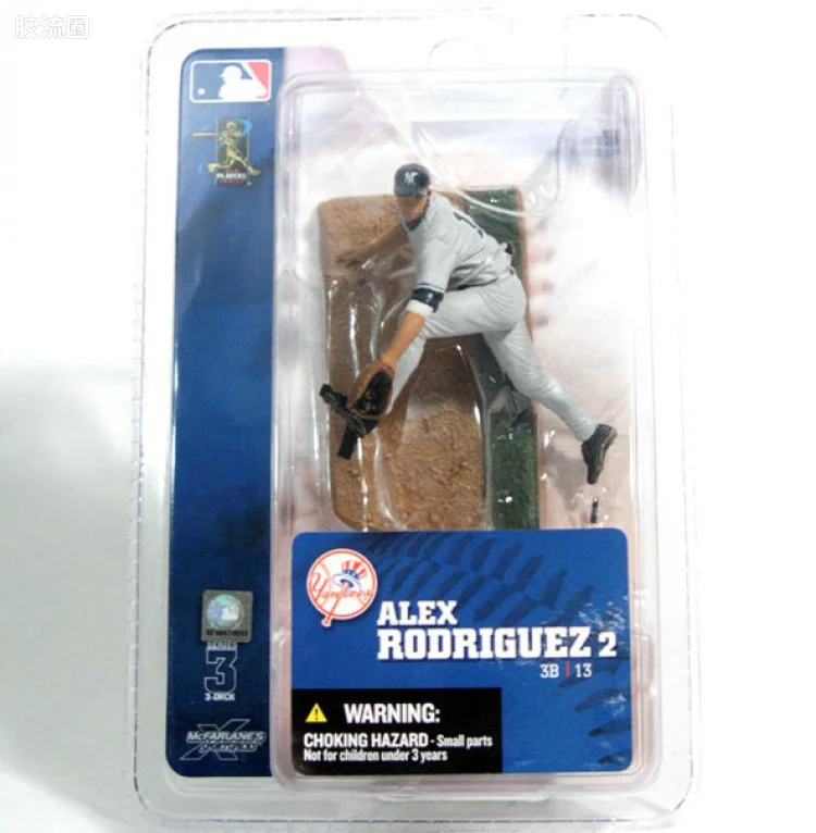 麦克法兰NFL美式足球系列玩具 3寸系列第3代 Alex Rodriguez #2