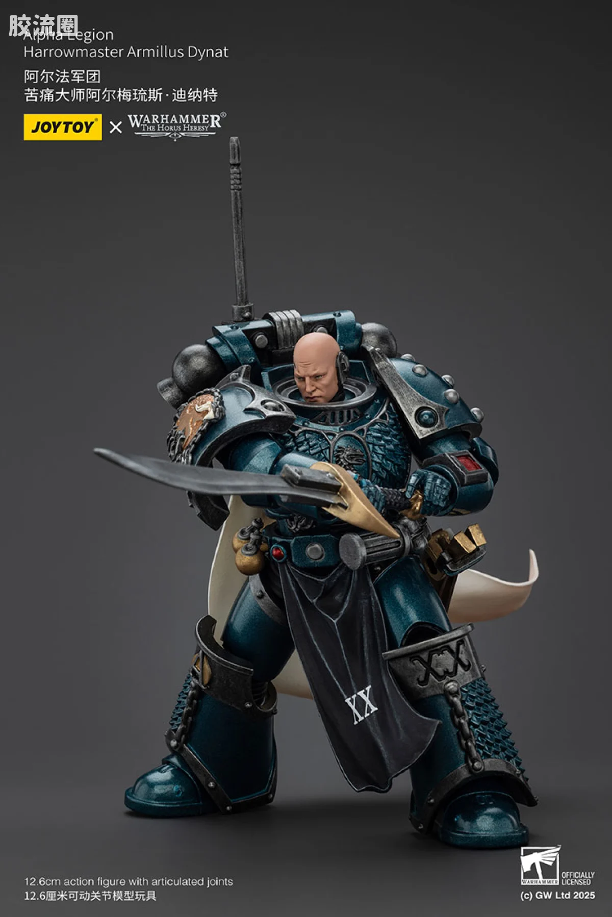 JOYTOY x 战锤40K null HH阿尔法 苦痛大师阿尔梅琉斯·迪纳特 - 图片