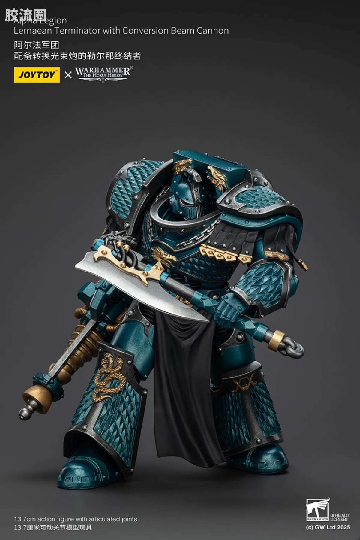 JOYTOY x 战锤40K null HH阿尔法 勒尔纳终结者（转换光束炮） - 图片